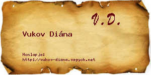 Vukov Diána névjegykártya